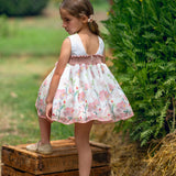Abito Elegante Smanicato Stampato Bambina MIMOSA ENCANTAMIENTO