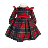 Abito Svasato Manica Lunga Scozzese Bambina ISABEL C488