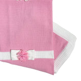 Baumwollfaden-Schaldecke mit Blütenblättern für Babymädchen I DELFI 2345G