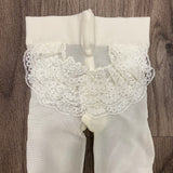 Tights In Tulle with Lace Cream Newborn STORY LORIS 19006
