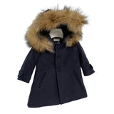 Cappotto In Panno Con Cappuccio In Pelliccia Bambino ISABEL A64
