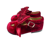 Scarpe Primi Passi Con Occhielli E Fiocco In Velluto Neonata RIZITOS B3307V