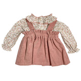 Abito Con Salopette In Velluto E Camicia Neonata BABY FASHION 538.4