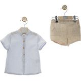 Completo Con Bermuda E Camicia In Cotone Neonato YOEDU 0256