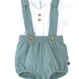 Completo Con Salopette E T-shirt Neonato CALAMARO 11115