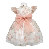 Abito Elegante Mezza Manica In Tulle Stampato Neonata TETO E TATTA VE6126