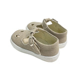 Scarpe Primi Passi Con Occhielli In Lino Neonato/a PANYNO B3202P