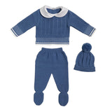 Tutina Spezzata Con Cappello In Tessuto Anallergico Neonato BABY FASHION 520.8T