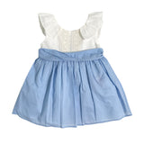 Abito Elegante Svasato In Misto Lino Bambina DEL SUR 0562