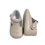 Scarpa Da Culla Francesina In Pelle Neonato Indice 1672P