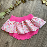 Culotte In Filo Di Cotone Con Balza Stampata In Gross Grain Neonata CONDOR 55938