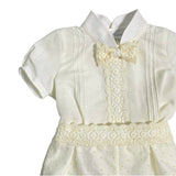 Completo Corto Elegante In Lino Con Bermuda Neonato PONTO POR PONTO 6311