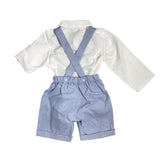 Completo Con Salopette In Lino Neonato TETO E TATTA CB6260