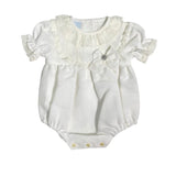 Pagliaccetto Elegante Mezza Manica Con Pizzo Neonata GRANLEI 188