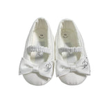 Scarpe Da Culla Modello Ballerina Con Fiocco E Svarowsky Neonata PETIT 0116042