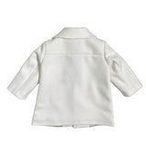 Ausgestellter Stoffmantel mit Kragen für Neugeborene ISABEL F537