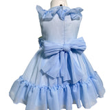 Abito Elegante Smanicato In Organza Neonata BUFI B0278A