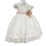 Abito Elegante Battesimale In Shantung Neonata TETO E TATTA VE7427