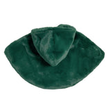 Eleganter Umhang mit Kapuze aus Kunstfell und Satinschleife für Babys ISABEL F593