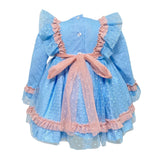 Elegantes, ausgestelltes Langarm-Tüllkleid für Baby-Mädchen LA AMAPOLA 0068