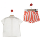 Completo Con Bermuda E Camicia In Misto Lino Neonato DEL SUR 0280