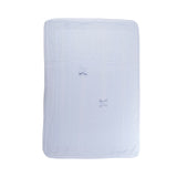 Coperta In Lana 100% Con Fiocchi Celeste Neonato BIMBALO' 6803