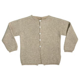 Cardigan Girocollo Lavorato In Maglia In Cotone Biologico Neonato/a WEDOBLE 03308C