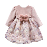 Langarmkleid mit Samtmieder für Babys TETO E TATTA VE5427