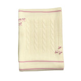 Coperta In Misto Lana Con Ricami Neonata BEBE' MARGO' B062C