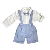 Completo Con Salopette In Lino Neonato TETO E TATTA CB6260