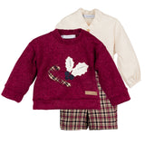 Completo Tre Pezzi In Caldo Cotone Bambino CALAMARO 11088