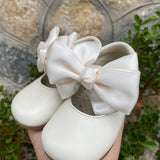 Scarpe Modello Ballerina Con Fiocco In Pelle Bambina RIZITOS B3511