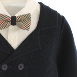 Eleganter Anzug mit Zeremonie-Cardigan für Neugeborene BUFI M0091A