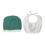 Set Cappello e Bavetta Corredino Neonato BEBE' MARGO' B03646