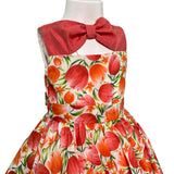 Abito Elegante Smanicato Fantasia Floreale Bambina NINNAOH E24DFA22