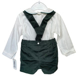 Bermuda con Bretelle e Camicia Neonato VALENTINA BEBES KAX187