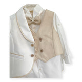 Completo Elegante In Raso Con Giacca Neonato LES ETOILES CLAUDIO