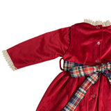 Abito in Velluto Bordeaux Neonata BABY FASHION 52813