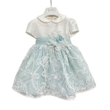 Abito Elegante In Cotone E Pizzo Neonata TETO E TATTA VE7425