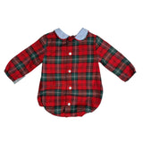 Langarm-Strampler aus warmer schottischer Baumwolle für Neugeborene YOEDU 1900