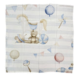 Mussola In Bamboo Stampa Cavallo A Dondolo Neonato MINI JA CAVALLUCCIO