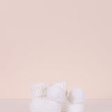 Schuhsocken aus Wolle mit Pom Pon Baby Boy WEDOBLE I2305345A