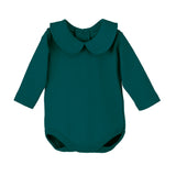 Langarm-Body aus warmer Baumwolle mit Rundkragen für Neugeborene SQUID 19089