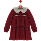 Abito Svasato Manica Lunga In Ciniglia Bambina DEL SUR 5187