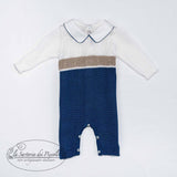 Tutina Intera In Filo Di Cotone Neonato LA SARTORIA DEI PICCOLI LT1012