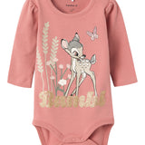 Body In Cotone Manica Lunga Disney Bamby Neonata NAME IT 13225871