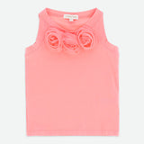 Top In Maglia Con Fiori In Organza Bambina ANGEL'S FACE OTILLE
