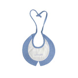 Bavetta In Cotone Bianca E Celeste Neonato NINNAOH I23246