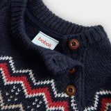 Warmer roter Baumwollpullover für Neugeborene BOBOLI 717241