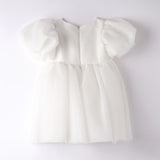 Abito Elegante Mezza Manica In Organza Bambina SARABANDA 8261